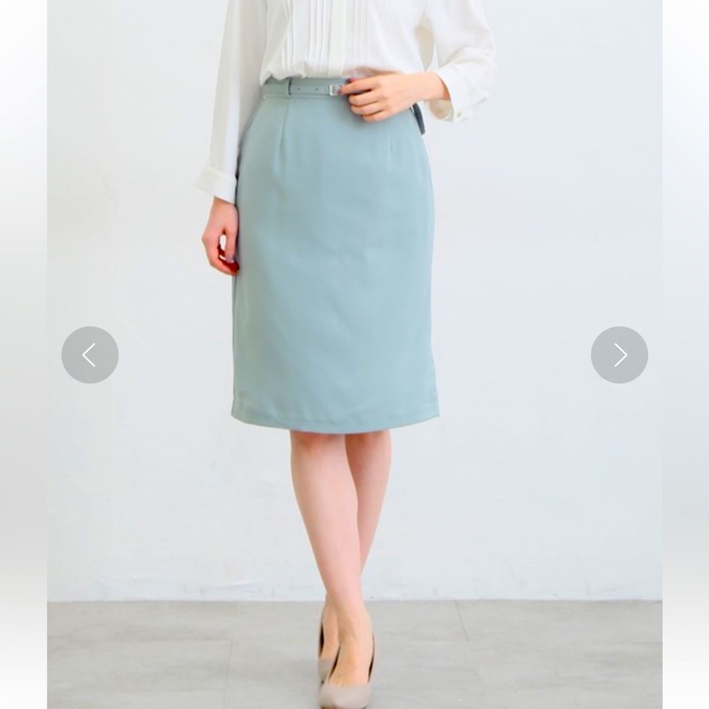 Alfred Dunner Blue Pencil Skirt Knee-Length Workwear size 18